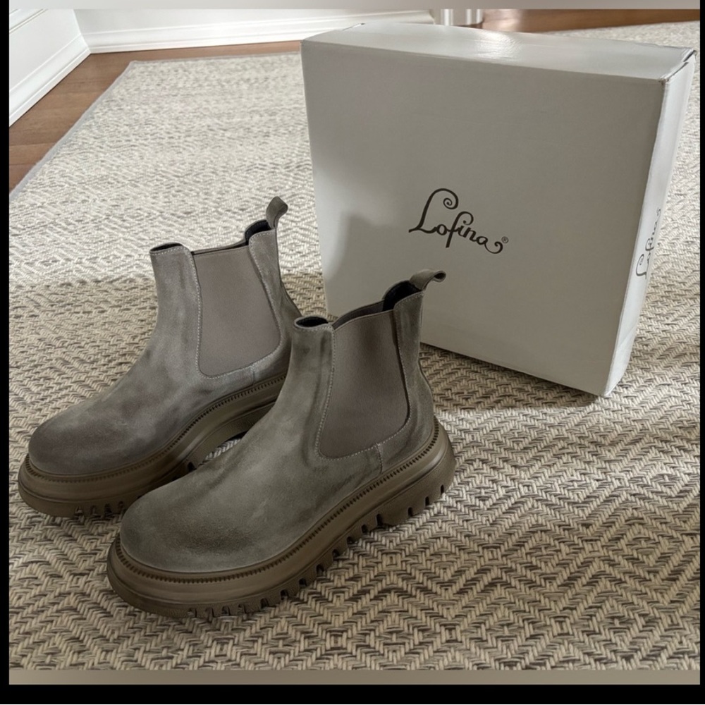 Lofina Lugg Sole Nubuck ankle boot Sz 38